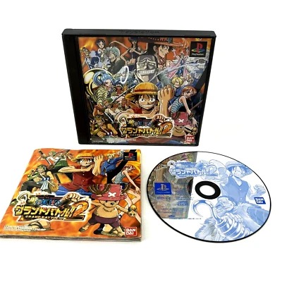 One Piece Grand Battle 2 con Manual PS1 PS PlayStation 1 Japón Importación Vendedor de EE. UU. Foto 1 de 4