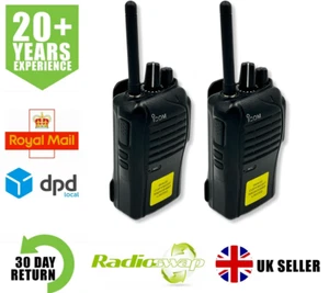 ICOM IC-F27SR PMR446 LIZENZFREIE ZWEI-WEGE-RADIOS x2 *GRATIS OHRHÖRER* - Bild 1 von 19