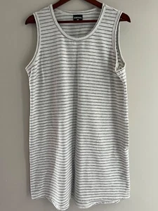 32 Grad cooles Tank Kleid Damen XL grau gestreift French Terry Taschen Reise - Bild 1 von 5