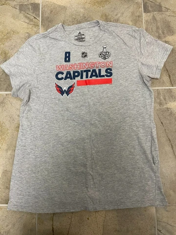 Washington Capitals Adidas NHL Stanley Cup 2018 Ovechkin #8 Women's T-shirt (XL) Cover
