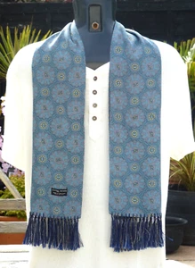 Vintage TOOTAL Scarf Cravat Mens Dapper Mod Indie Scooter Goodwood Ascot Races - Picture 1 of 11