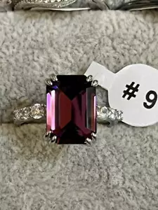 Fragrant Jewels Holiday 2022 Satin purple Sterling ring NWT sz 9 - Picture 1 of 6