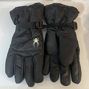 Guantes de nieve aislados de esquí invierno con logotipo negro para hombre talla pequeña mediana NUEVOS - Imagen 1 de 5