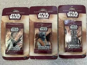 Star Wars TCG THREE Rogues & Scoundrels Booster Packs In Blister Packs WOTC - Picture 1 of 9