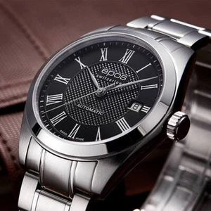 EPOS Original 39mm esfera negra reloj automático cuerda automática 3411 ETA 2824 - Imagen 1 de 5