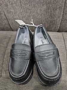 NWT Koala Kids Toddler Slip On Loafer Faux Leather Black Size 6 - Picture 1 of 6