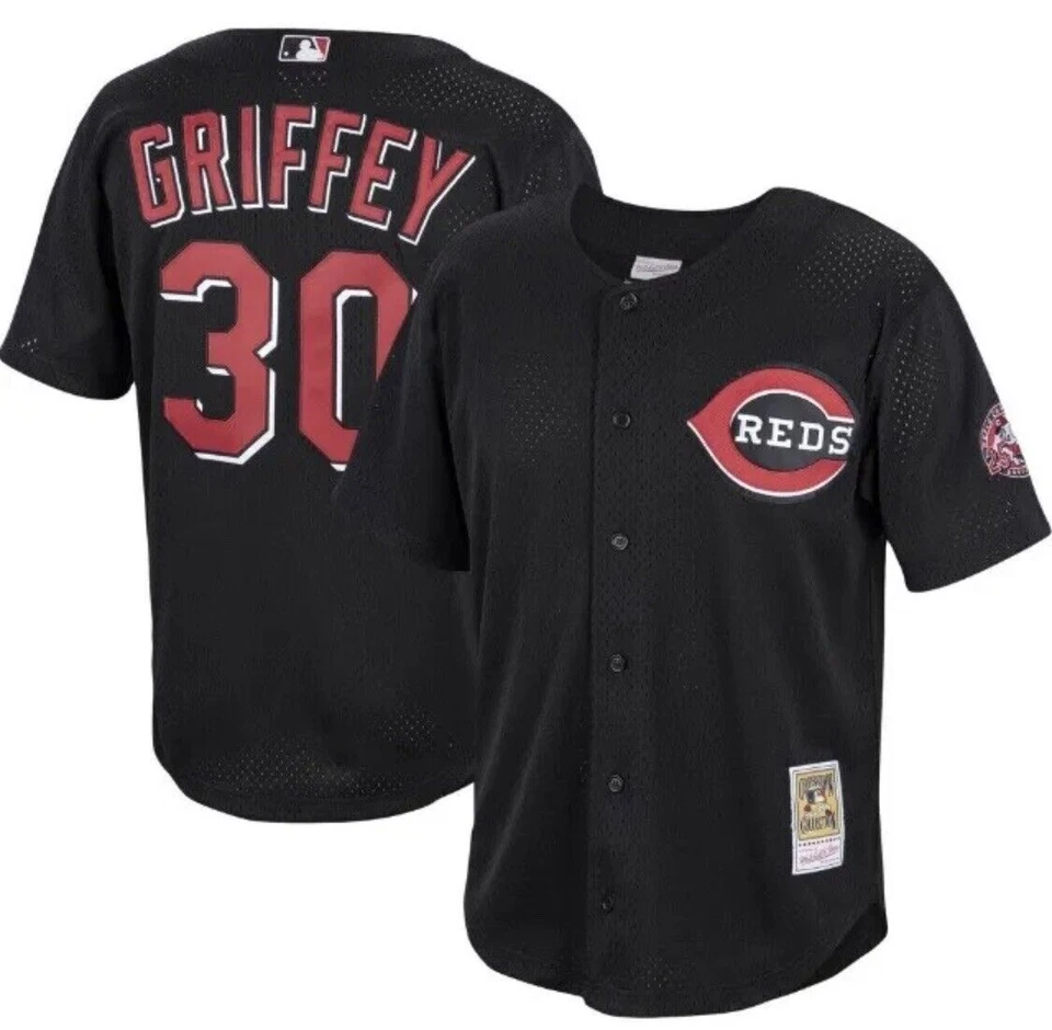 Mitchell & Ness Authentic Ken Griffey Jr Cincinnati Reds 2000 US Size XL for Men - Black