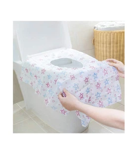 10 Pack Large Disposable Toilet Seat/Potty Seat Covers Individually Wrapped - Picture 1 of 6