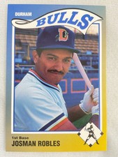 1990 Durham Bulls Sportsprint Minor League Baseball Card#18-Josman Robles