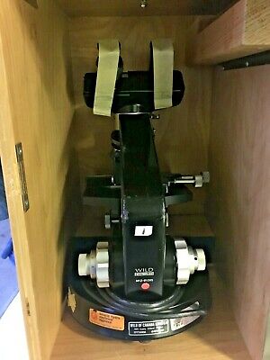 WILD OF CANADA Research Lab Microscope 1960's, With Case & Key Also   LIGHTED • 401.72$