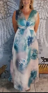 Rinascimento Curvy Damen Maxi Kleid Gr.48(D) - Foto 1 di 16