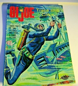 G.I. Joe Coloring Book-Frogman Trace-Vintage 1965-By Whitman-Used-HTF - Foto 1 di 4