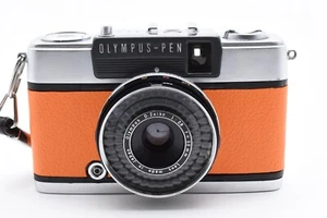[CLA'd MINT] OLYMPUS PEN EES-2 35mm fotocamera pellicola mezza fiamma 30mm F2.8 (arancione) - Foto 1 di 23