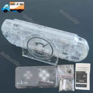 Clear Full Housing Shell Case Cover & Buttons Set For Sony PSP 3000 PSP3000 - Picture 1 of 6