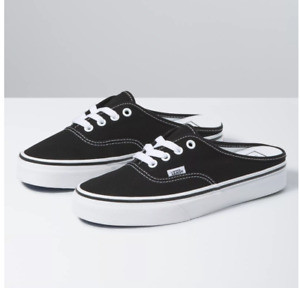 Vans Authentic Mule Black True White Without the Box Free Shipping