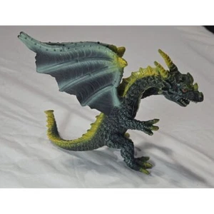 Dark Dargon Dragon Action Figure PVC Toy Major Trading Co Fantasy Green Yellow - Picture 1 of 4
