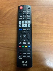 Genuine LG BD Player AKB73375501 Blu-ray Remote Control Replacement Original OEM - Picture 1 of 2
