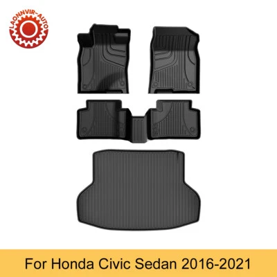TPE For Honda Civic Sedan 2016-2021 / Civic Si 2017-2021 Floor Mats Cargo Liner - Изображение 1 из 4