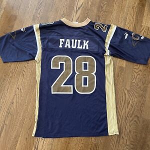 Marshall Faulk Los Angeles Rams jersey mens size large Puma blue vtg