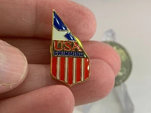 Pin de tachuela vintage de natación de recuerdos olímpicos de Estados Unidos T-2883 - Imagen 1 de 2