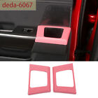 For Ford F150 2021-2023 Interior Rear Door Storage Box Panel Trim Cover ABS Pink
