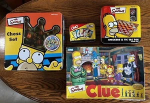 The Simpsons Chess Set 1998,checkers,uno,clue Collectible Board Games Lot Dice - Picture 1 of 19
