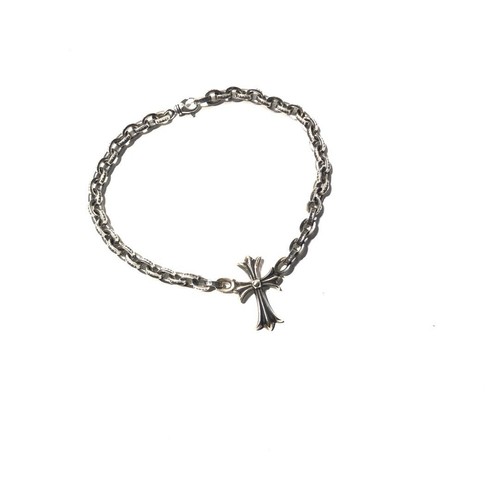 CHROME HEARTS collana con ciondolo croce stile cuori cromati