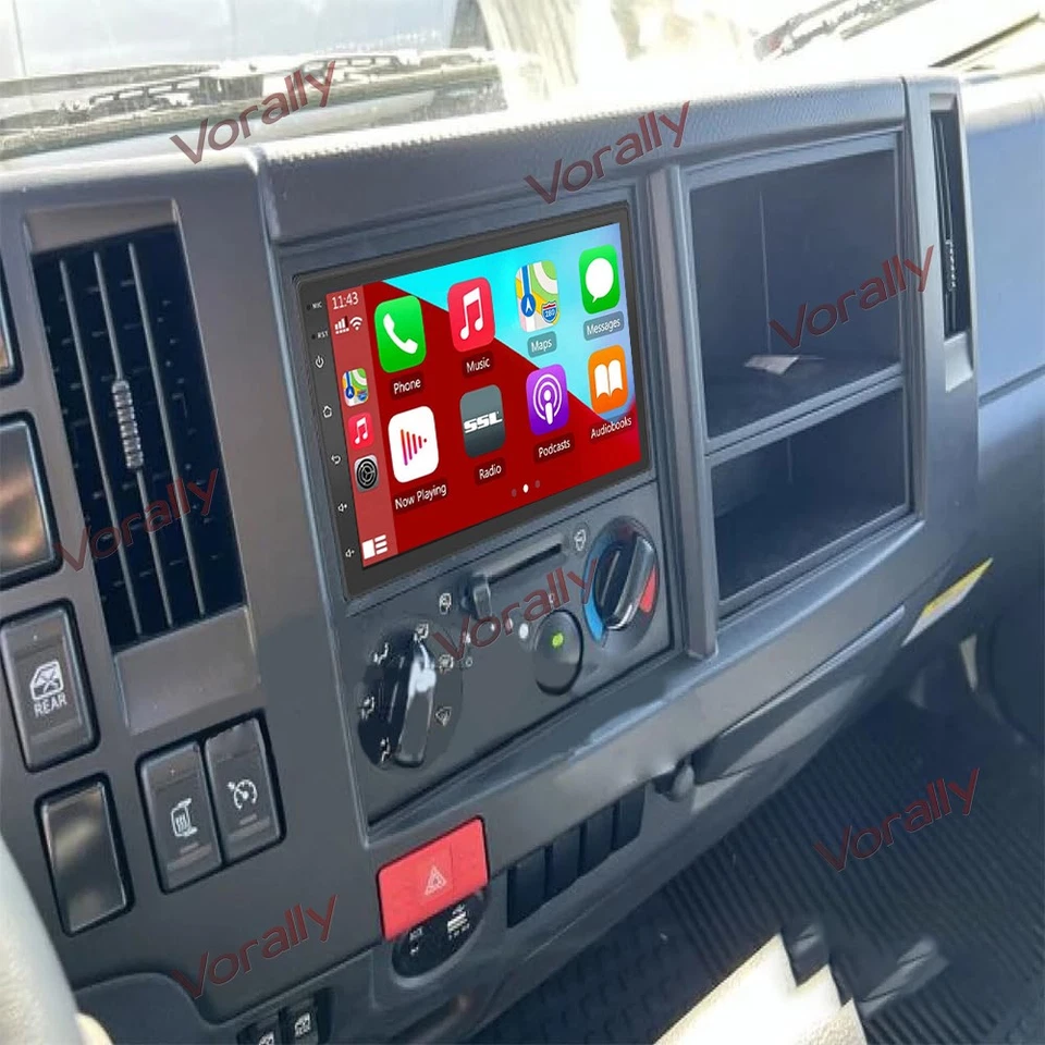 Radio GPS Android CarPlay para camión Isuzu serie N NNR NPR NPS NQR 2009-2020 Foto 1 de 4