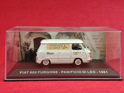 FURGONCINO PUBBLICITARIO 1:43 FIAT 600 FURGONE PANIFICIO DI LEO 1961 VINTAGE -🔺 - Immagine 1 di 4