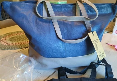 Bolso de Mano Grande de Cuero Clever Carriage Company Nuevo con Etiquetas Bolsa para el Polvo Guijarro Suave  Foto 1 de 4