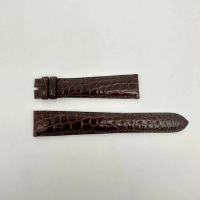Patek Philippe 20-16 mm AB 125x85 Alligator Leather Brown Mens Watch Band - Image 1 of 3