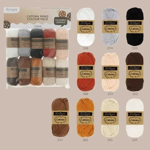 Scheepjes Yarns ::Catona 10 skeins x 25 g Color Pack #24951:: Cookies - Picture 1 of 7