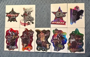PBR Professional Bull Riders Konvolut 9 Automaten Aufkleber mit Hüllen - Bild 1 von 2