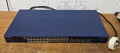NETGEAR ProSafe FS728TLP 28-Port Network Switch 10/100 Smart Switch 12 PoE ports - Image 1 of 4