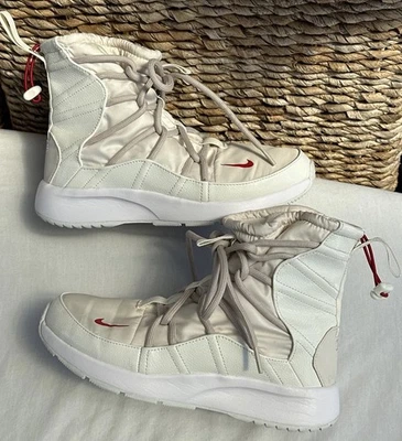 Nike Tanjun Phantom High Rise Sneakers Sand Boots Women's 7.5 White AO0355 005 - Image 1 of 4