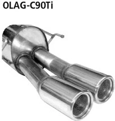 Bastuck Escape Deportivo +Adaptador Opel Astra G 2x90mm Enrollado Abs. - Imagen 1 de 2