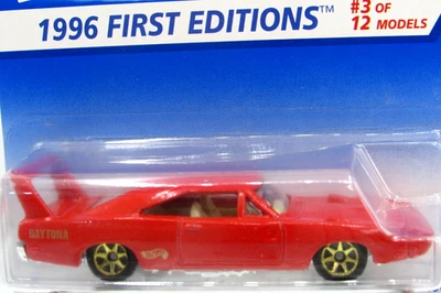 HOT WHEELS 1996 PRIMEIRAS EDIÇÕES SÉRIE 1970 CARREGADOR DODGE DAYTONA - Imagem 1 de 3