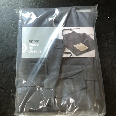 Delantal utilitario de algodón hecho por diseño - cocina, manualidades, con bolsillos gris paquete de 2 Foto 1 de 4