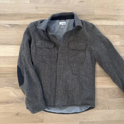 Jack Spade Medium 100% Wool Fully Lined Herringbone Print Shacket Elbow Patches - Image 1 of 4