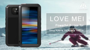 LOVE MEI Waterproof Outdoor Alu Gorilla Glass Case for Sony Xperia 5 XZ1 10 Plus - Picture 1 of 18