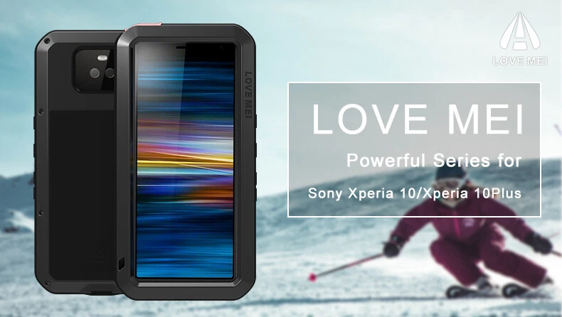 LOVE MEI Waterproof Outdoor Alu Gorilla Glass Case for Sony Xperia 5 XZ1 10 Plus - Image 1 of 4