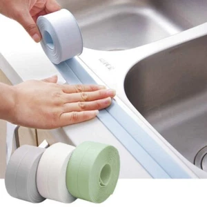 PVC Sealing Strip Tape Self Adhesive Waterproof Wall Sticker Bathroom Sink Bath - Picture 1 of 19