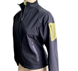 Page & Tuttle Zip Golf Jacket Gray Green Accents Zip Pockets Women M #38C - Picture 1 of 8