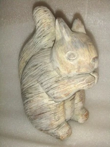 CUTE CEMENT SQUIRREL STATUE Lawn Patio Decor - Picture 1 of 8