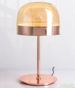 Modern simplicity LED Desk lamp Glass Table lamp Rose gold Black