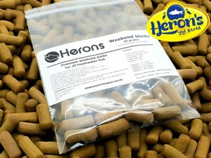 HERONS Weekend Sticks 20g - up to 7 days HOLIDAY FISH FOOD Ultra Efficient Value - Picture 1 of 3