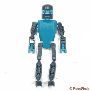 K’NEX Action Figure - Teal Robot People Men - Replacement Part - Picture 1 of 6