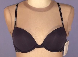 Sujetador push up convertible con banda de logotipo de Calvin Klein para mujer 34B gris modal - Imagen 1 de 5