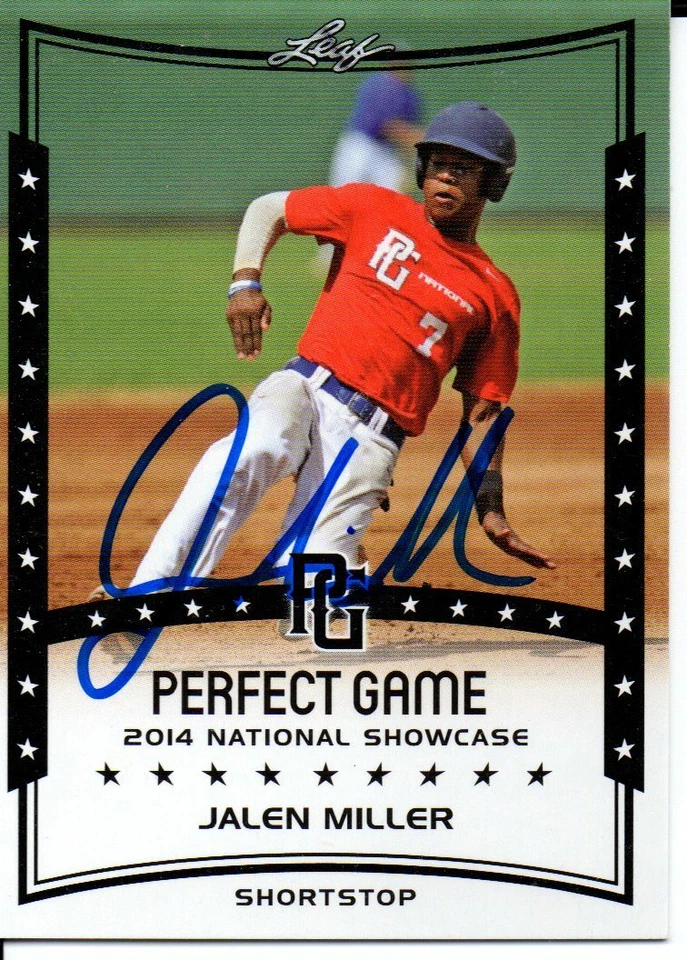 Jalen Miller 2014 Leaf Perfect Game Autographed Signed Card - Image 1 of 1