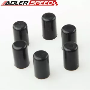 6PCS 10mm 3/8" ID Silicone Blanking Cap Intake Vacuum Hose End Bung Plug Caps - Picture 1 of 2